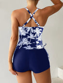 Conjunto Tankini com Top Halter e Shortinho Conjunto Tankini com Top Halter e Shortinho Maritima Moda Praia
