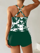 Conjunto Tankini com Top Halter e Shortinho Conjunto Tankini com Top Halter e Shortinho Maritima Moda Praia