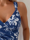 Tankini Elegância Floral Azul Tankini Elegância Floral Azul Maritima Moda Praia