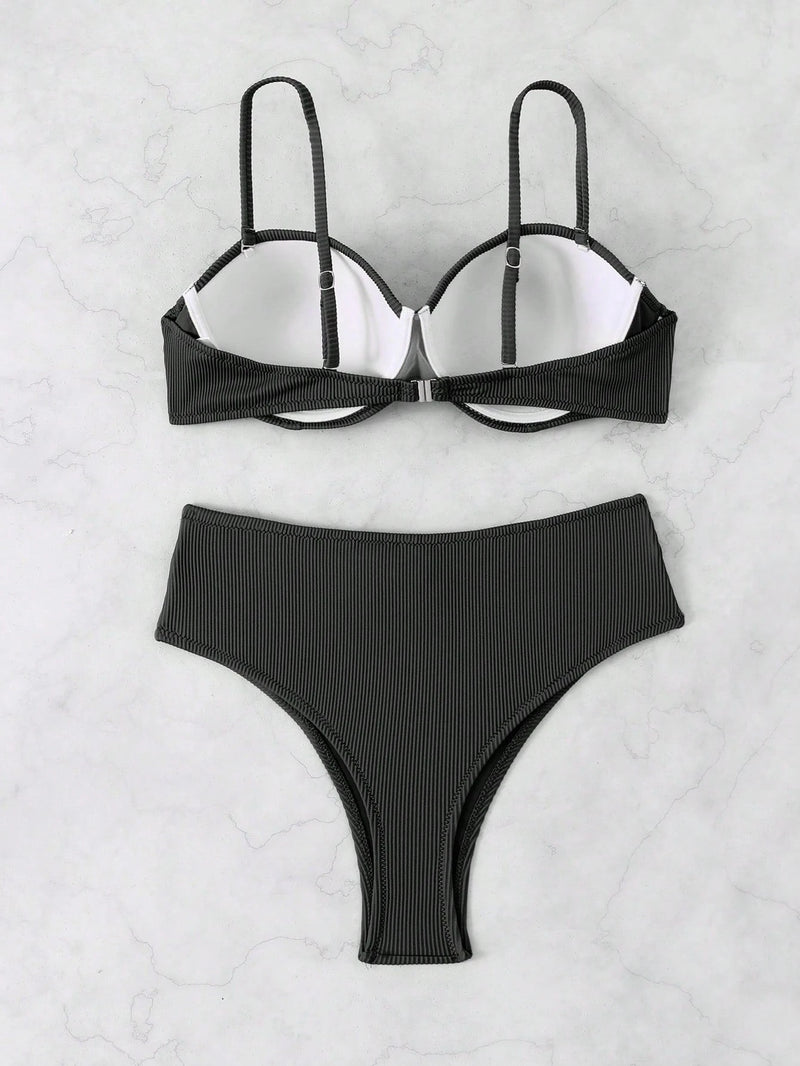 Biquíni Cintura Alta com Fivela Luxo Biquíni Cintura Alta com Fivela Luxo Maritima Moda Praia 