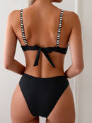 Biquíni Elegância com Alças Listradas Biquíni Elegância com Alças Listradas Maritima Moda Praia 