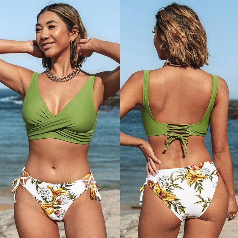 Biquíni Marina Maritima Moda Praia VERDE PP 