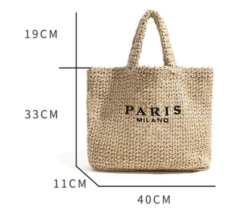 Bolsa de Praia em palha nobre Maritima Moda Praia 