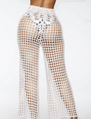 Calça de Praia em Crochê Yasmim Maritima Moda Praia Branca P 