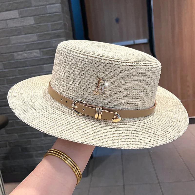 Chapéu de Praia Antonela Maritima Moda Praia Bege 