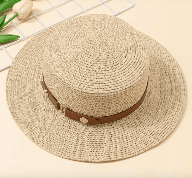 Chapéu de Praia Débora Maritima Moda Praia Bege 