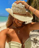 Chapéu de Praia Paloma Maritima Moda Praia Bege 