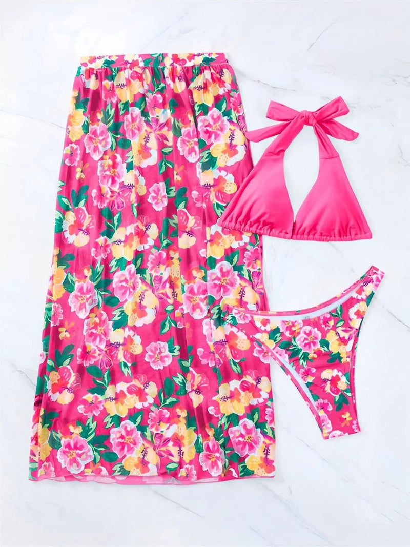 Conjunto 3 peças Isabella Maritima Moda Praia 