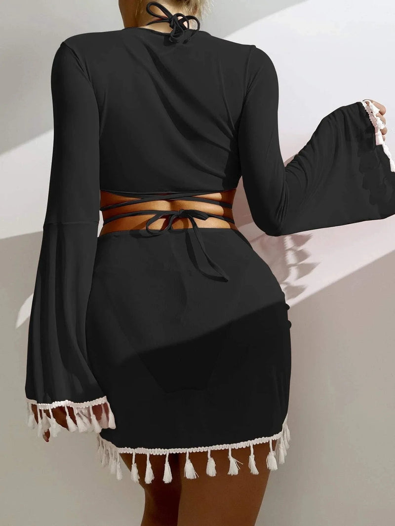 Conjunto 4 peças Isabela Maritima Moda Praia 