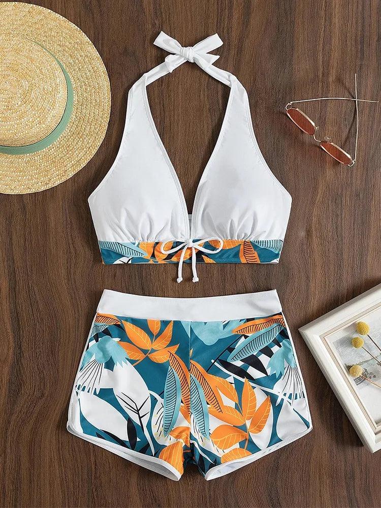Conjunto Biquíni e Short - Flor & Sol Maritima Moda Praia 