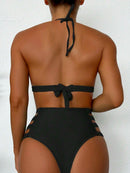 Conjunto de Biquíni Cintura Alta com Detalhe Trançado Conjunto de Biquíni Cintura Alta com Detalhe Trançado Maritima Moda Praia 