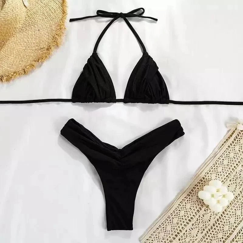 Conjunto de Biquíni Sofia Maritima Moda Praia Preto M 