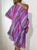 Conjunto Praia 4 Peças com Kimono – Estampa Geométrica Verão 2025 Conjunto Praia 4 Peças com Kimono – Estampa Geométrica Verão 2025 Maritima Moda Praia 