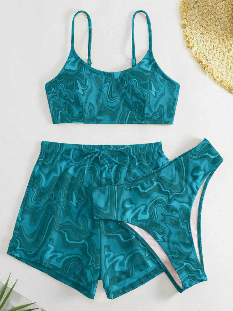 Conjunto Praia Ilhabela 3 Peças Conjunto Praia Ilhabela 3 Peças Maritima Moda Praia 