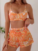 Conjunto Praia Ilhabela 3 Peças Conjunto Praia Ilhabela 3 Peças Maritima Moda Praia Laranja P 