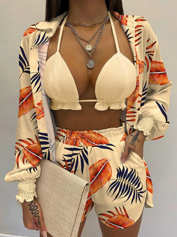 Conjunto Style Flora Maritima Moda Praia 
