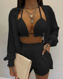 Conjunto Style Flora Maritima Moda Praia D PP 