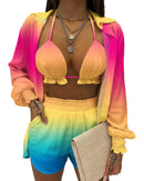 Conjunto Style Flora Maritima Moda Praia J PP 