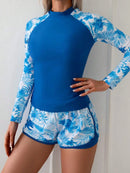 Conjunto UV Feminino Manga Longa com Short Tropical Conjunto UV Feminino Manga Longa com Short Tropical Maritima Moda Praia 