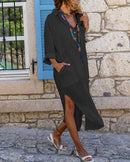 Saída de Banho Analú Maritima Moda Praia Preta P 