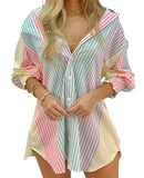 Saída de Banho Chemise Amanda Maritima Moda Praia Estampa 1 P 
