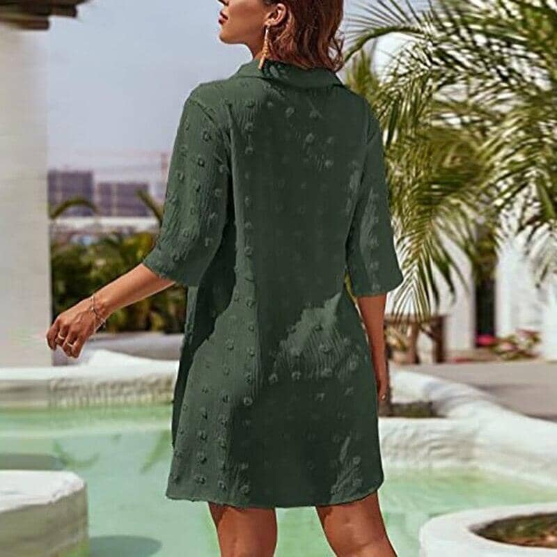 Saída de Banho Chemise Celine Maritima Moda Praia 