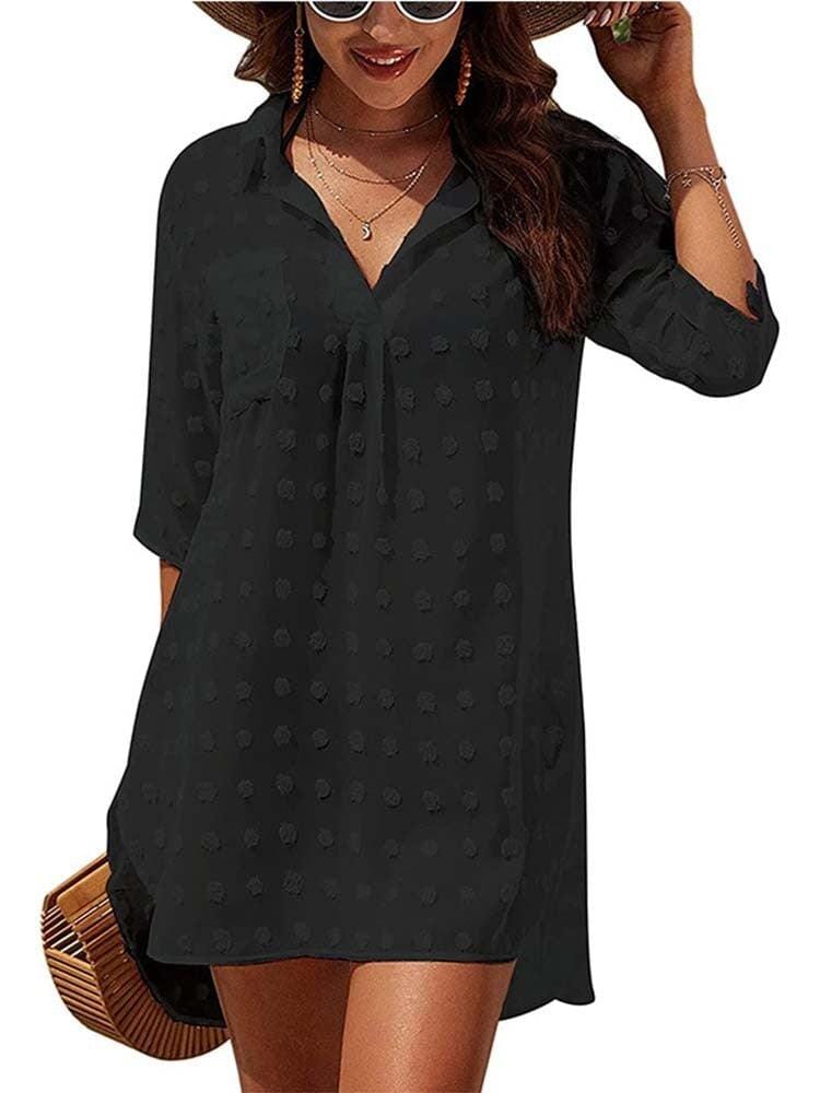 Saída de Banho Chemise Celine Maritima Moda Praia MODELO 2 P 