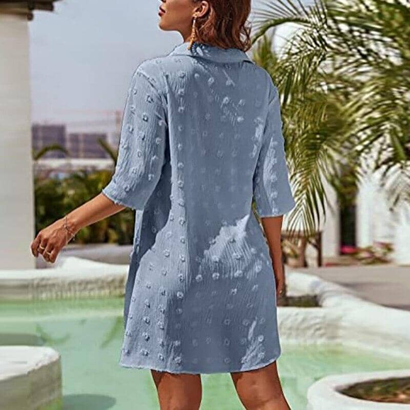Saída de Banho Chemise Celine Maritima Moda Praia MODELO 5 P 