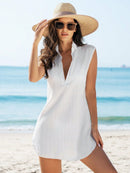 Saída de Praia Elegance Decote V Saída de Praia Elegance Decote V Maritima Moda Praia Branco P 