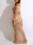 Saída de Praia em Crochê Mylena Maritima Moda Praia 