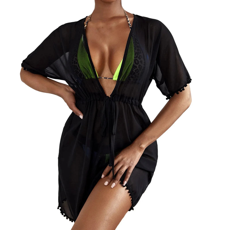 Saída de Praia Mesh Maritima Moda Praia 