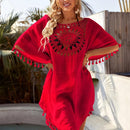 Saída de praia Roberta Maritima Moda Praia Vermelho Tamanho único 