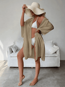 Saída de Praia Sabrina Maritima Moda Praia Cáqui 