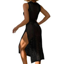 Saída de Praia Tricô Midi Maritima Moda Praia 