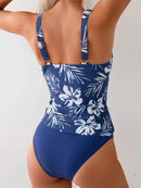 Tankini Elegância Floral Azul Tankini Elegância Floral Azul Maritima Moda Praia 
