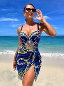 Top 1 da Marítima – Conjunto Maiô com Saída Top 1 da Marítima – Conjunto Maiô com Saída Maritima Moda Praia Azul Royal P 