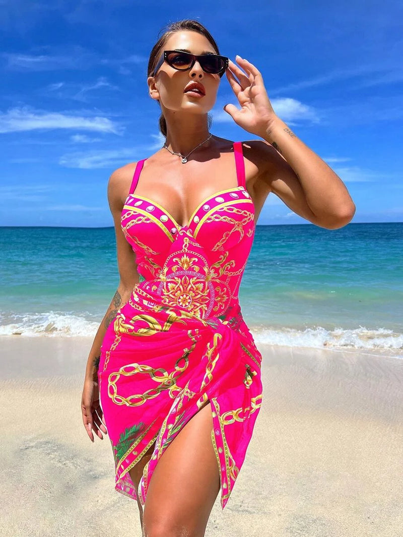 Top 1 da Marítima – Conjunto Maiô com Saída Top 1 da Marítima – Conjunto Maiô com Saída Maritima Moda Praia Pink P 