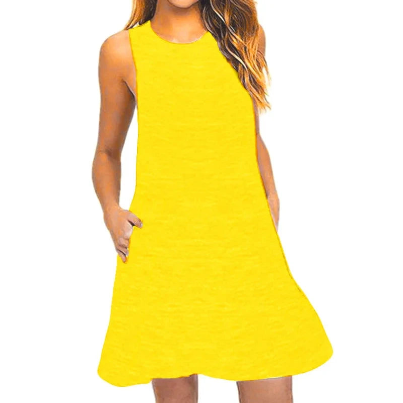 Vestido Ana Maritima Moda Praia Amarelo P 
