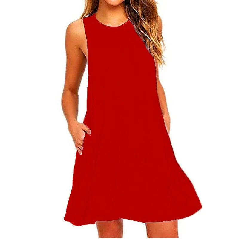 Vestido Ana Maritima Moda Praia Vermelho P 