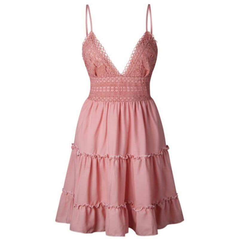 Vestido de Praia Emmy Maritima Moda Praia Rosa P 