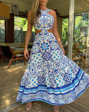 Vestido de Praia Paraty Maritima Moda Praia Azul P 